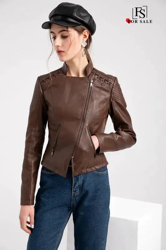 Feminine Leather Jacket