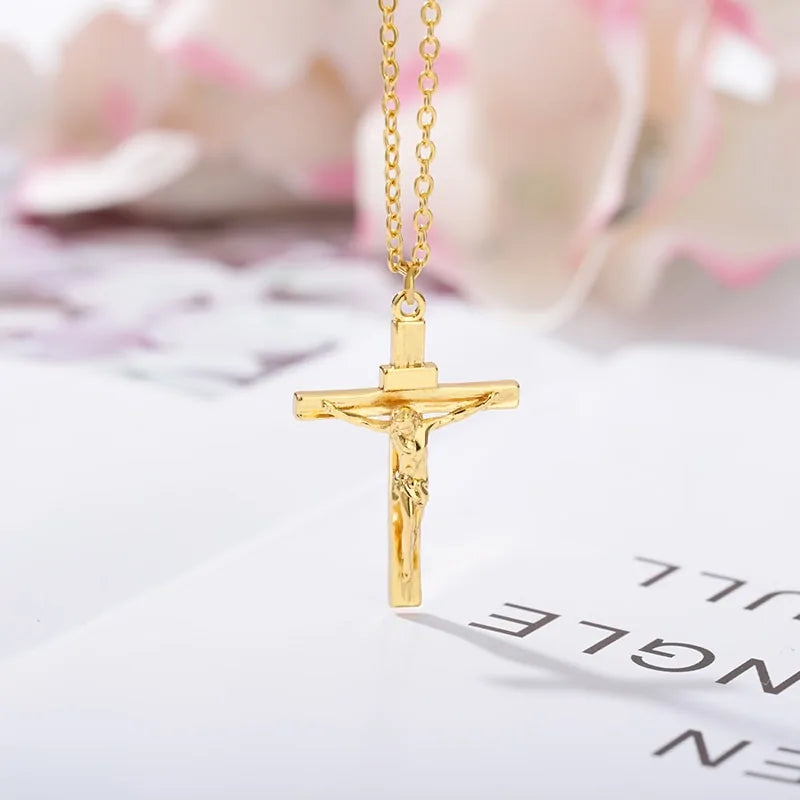 Stainless Steel Chain Cross Necklace