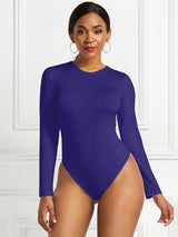 Round Neck Long Sleeve Bodysuit