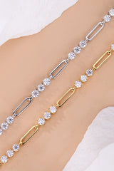 1.8 Carat Moissanite 925 Sterling Silver Bracelet