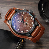 Male Leather Wristwatch