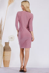 Celeste Full Size Round Neck Long Sleeve Slim Dress