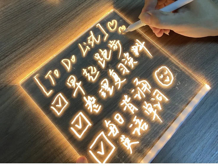 Light Up Acrylic Message Board