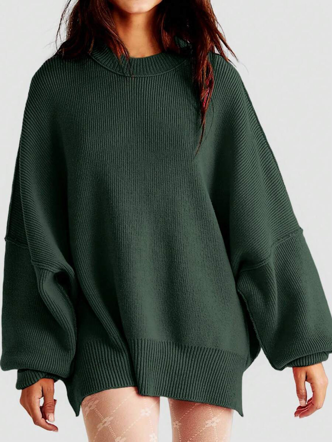 Round Neck Long Sleeve Sweater