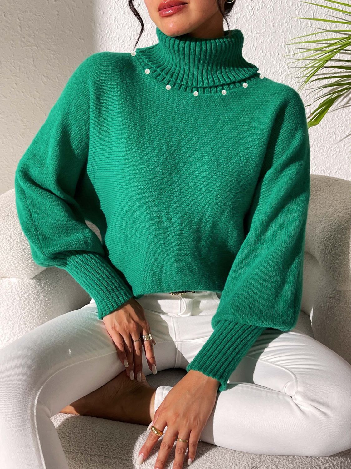 Turtleneck Long Sleeve Sweater