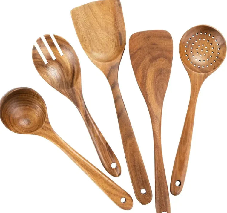 7-Piece Wooden Kitchen Utensil Set