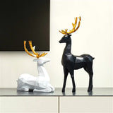 Resin Deer Statue Sculpture Ornament