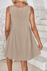 Lovelet Plunge Wide Strap Mini Tank Dress