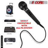 5Core XLR Microphone Dynamic Mic Karaoke Singing Studio Mics Handheld Microfono