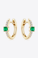 Lab-Grown Emerald Earrings