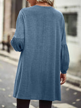 Open Front Long Sleeve Cardigan