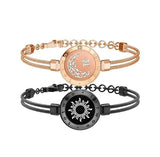 Sun-Moon Smart Sensing Couple Bracelet