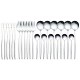 24pcs Gold Stainless Steel Cutlery Set