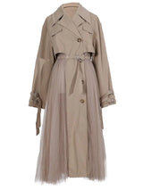 Tulle Trench Coat