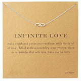 Gold Key Circle Necklace: Minimalist Infinity Pendant for Women