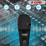 5Core XLR Microphone Dynamic Mic Karaoke Singing Studio Mics Handheld Microfono