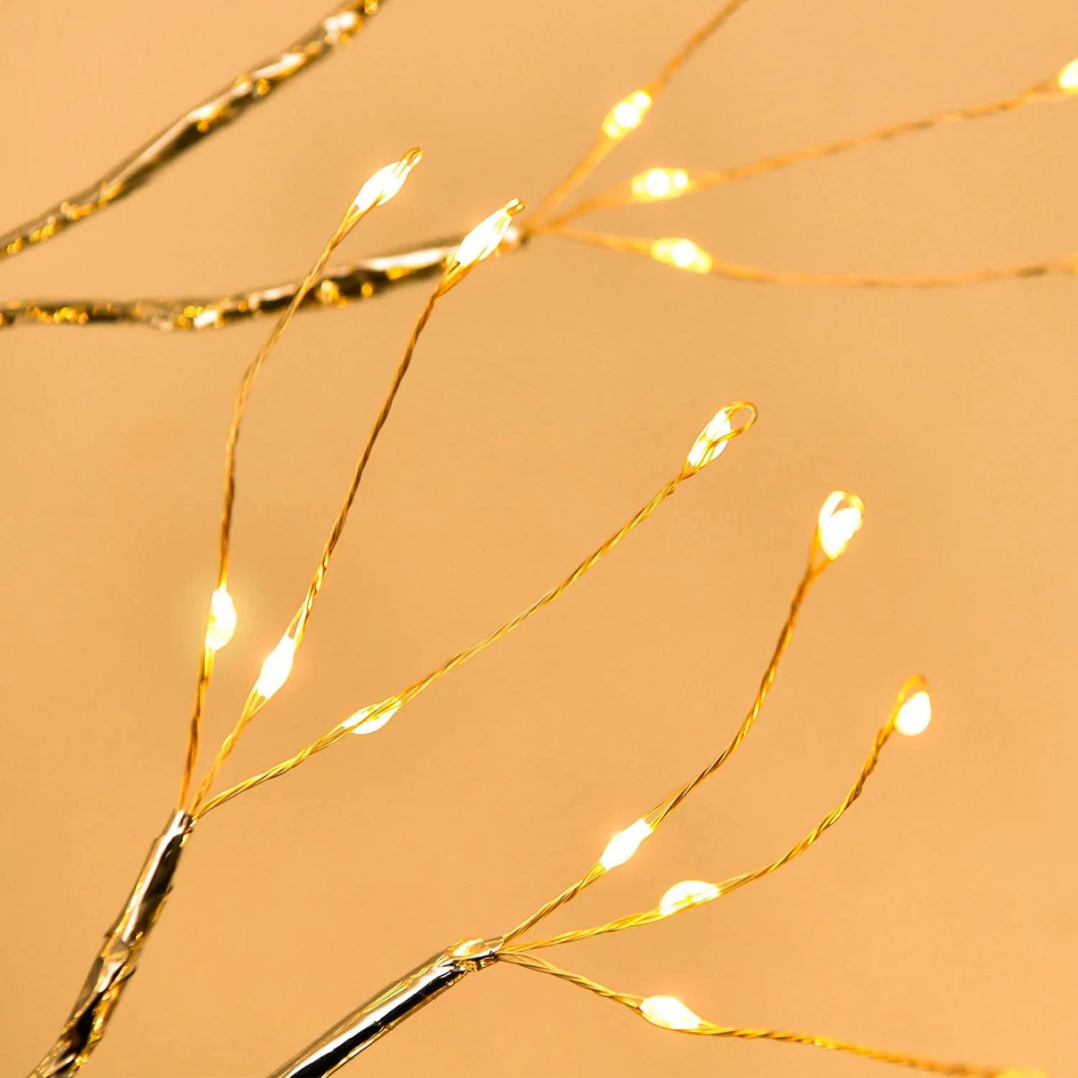 Copper Wire Night Light Tree