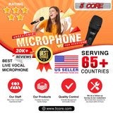 5Core XLR Microphone Dynamic Mic Karaoke Singing Studio Mics Handheld Microfono