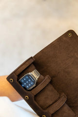 Vintage Leather Watch Roll