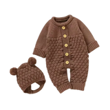 Baby Knit Set - Romper, Beanie, Mittens & Booties