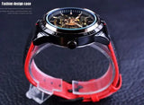 Forsining Red Leather Wristwatch