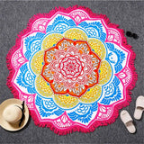 Lotus Printed Beach Towel