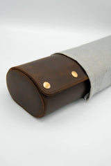 Vintage Leather Watch Roll