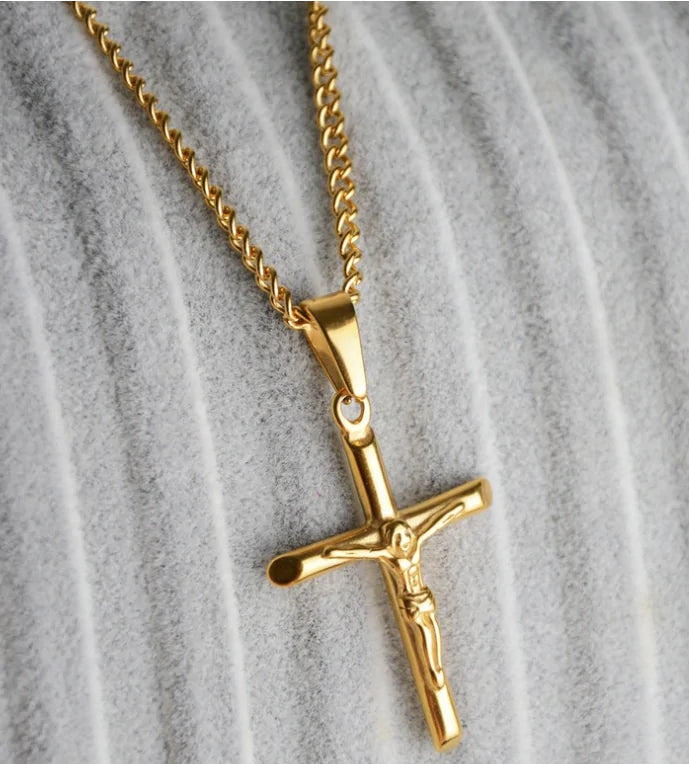 Gold Plated Cross Necklace