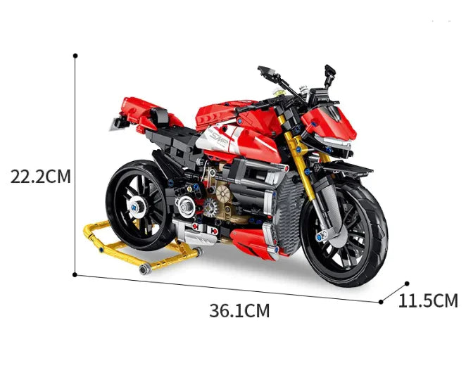 Building Blocks Motorcycle Toy