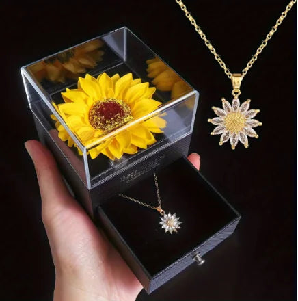 Sunflower Simulation Necklace