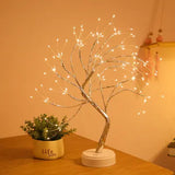 Copper Wire Christmas Tree LED Lamp