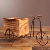 Wooden Bicycle-Shaped Flower Pot