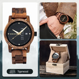 Men's Wooden Wristwatches Quartz Watch