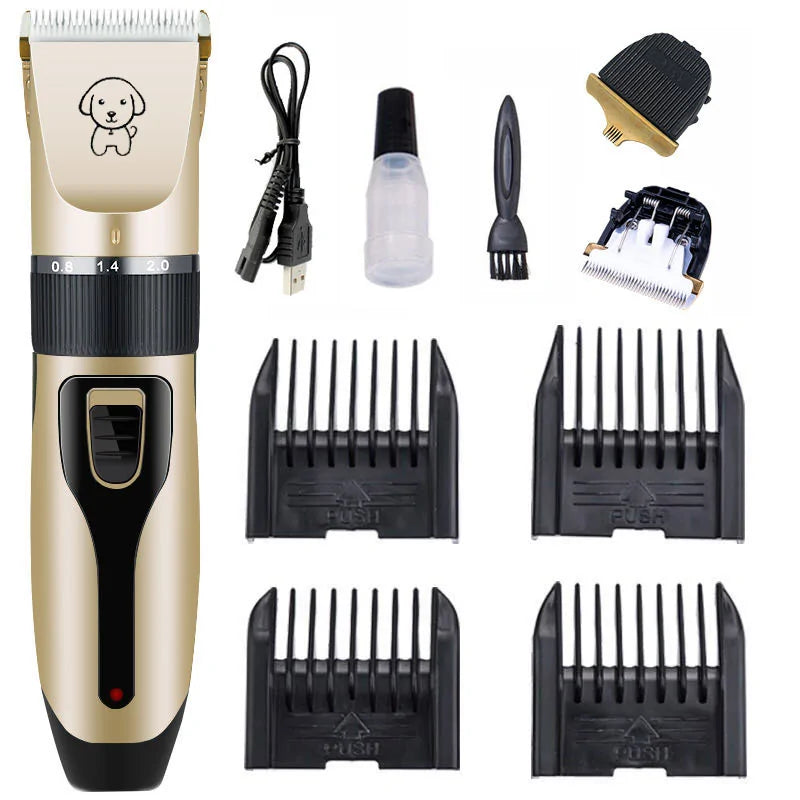 Rechargeable Pet Hair Clipper Grooming Set