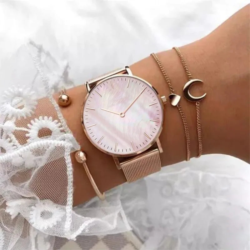 Luxury Brand Rose Gold Watch