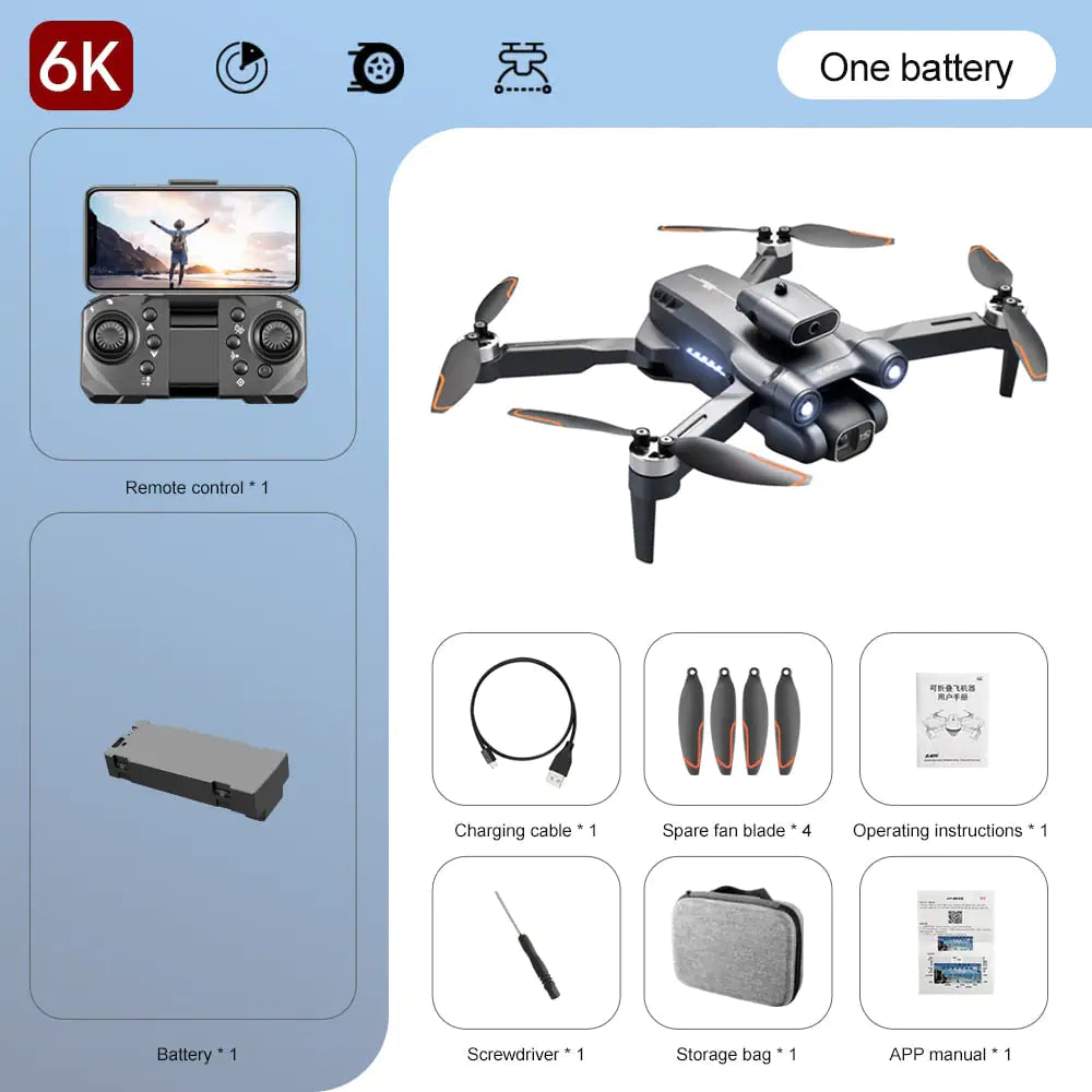 Professional 8K/6K/4K HD Quadcopter S1S Drone with Intelligent Obstacle Avoidance