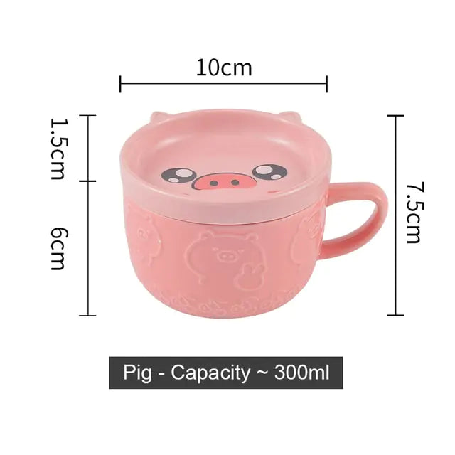 Ceramics Cute Cat Cup