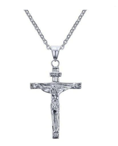 Stainless Steel Chain Cross Necklace