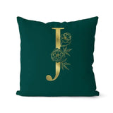 Green Pillowcase Gold Letters