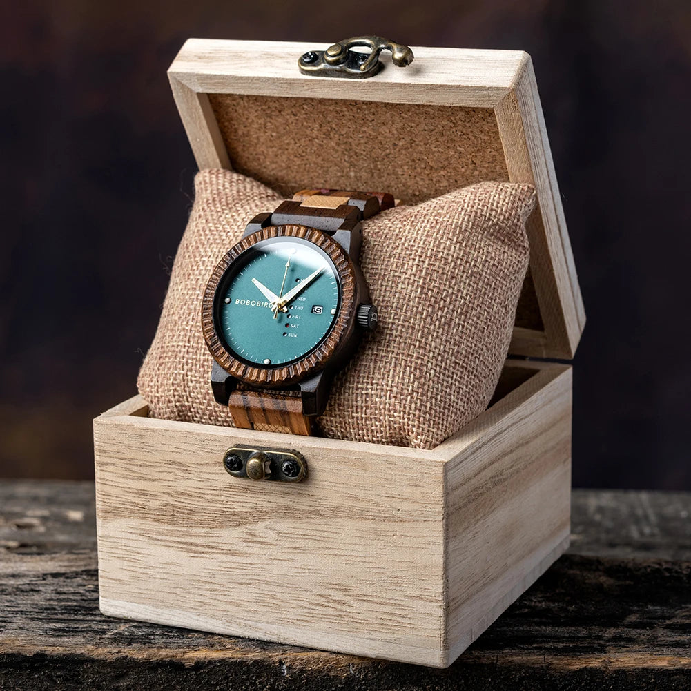 Men's Wooden Wristwatches Quartz Watch