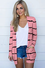 Printed Long Sleeve Cardigan