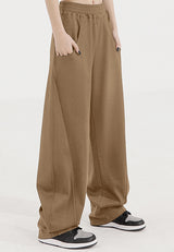 Elastic Waist Sweatpants with Pockets