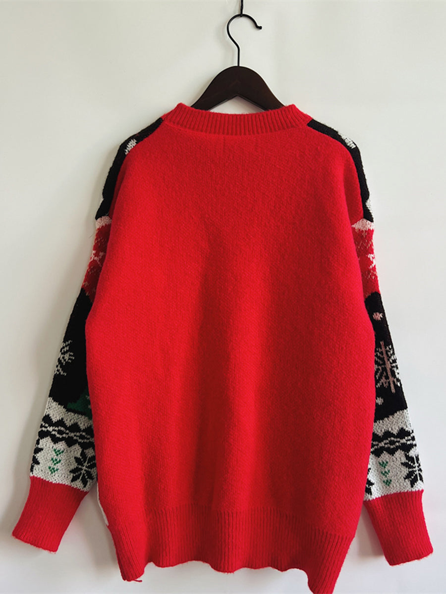 Christmas Element Long Sleeve Sweater