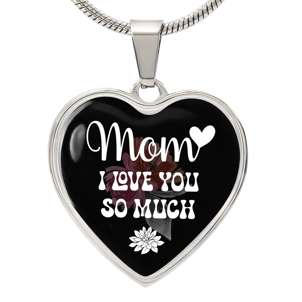 Luxury Graphic Heart Necklace For Mom