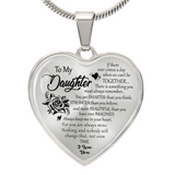 Luxury Graphic Heart Necklace For Daughter