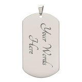 Luxury Graphic Dog Tag Necklace Foe Daughter