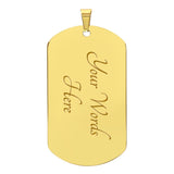 Luxury Graphic Dog Tag Necklace Foe Daughter