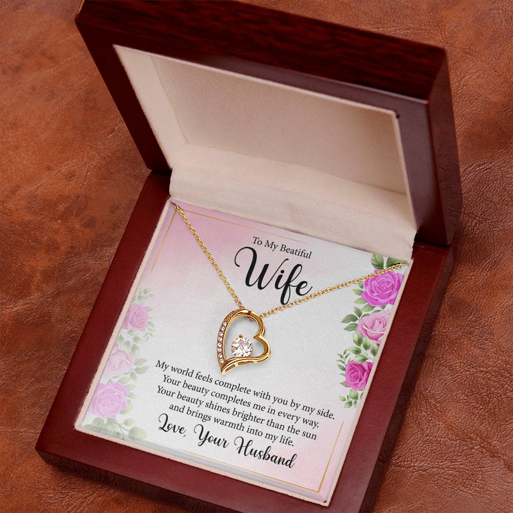 To My Wife, Forever Love Necklace