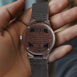 Wood Watch with Engraving For Dad