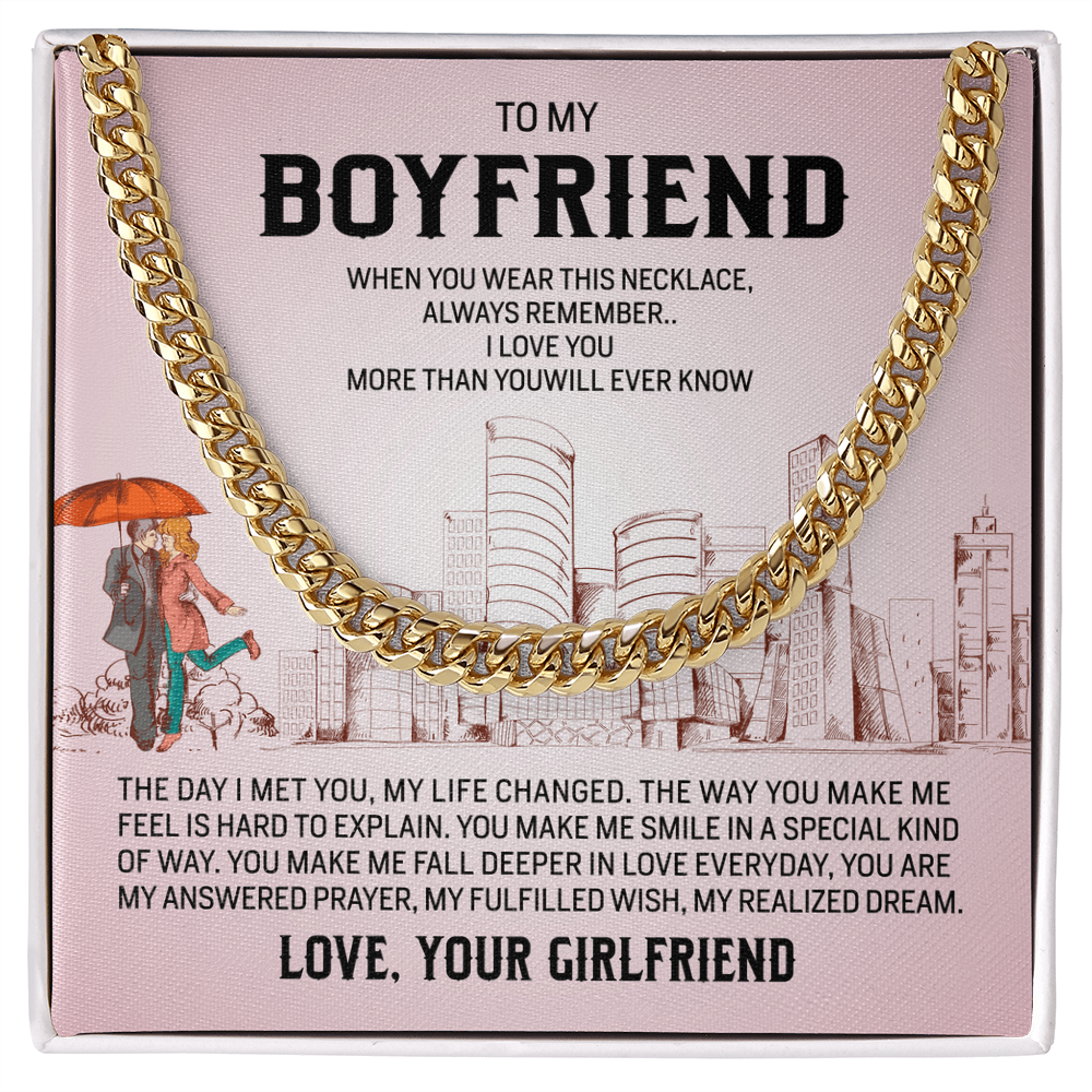 Cuban Link Chain For Boyfriend